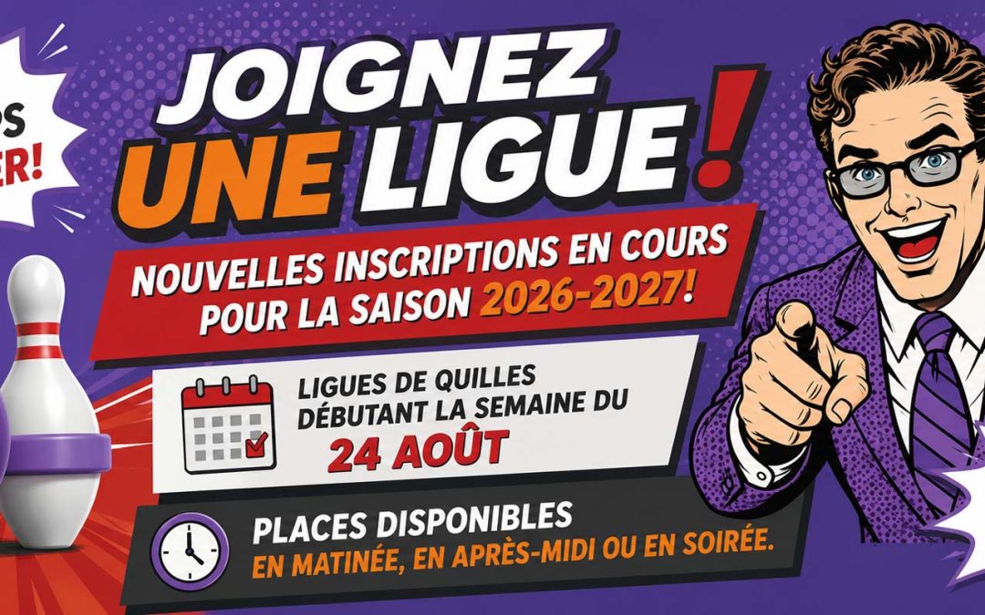 Nouvelles inscriptions en cours pour la saison 2026-2027!